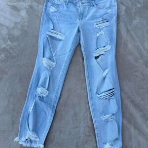 New-york-company Women's Blue and Grey Jeans